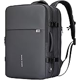 MARK RYDEN Travel Backpack for Men, 40L Airline Approved Carry on Backpack with USB Charging Port, 17.3 Inch Waterproof Business Laptop Backpack