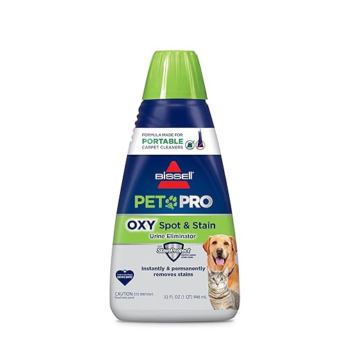 Bissell PET PRO OXY Spot & Stain Formula for Portable Carpet Cleaners, 32 oz., 2034
