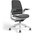 Steelcase Series 1 Office Chair - Ergonomic Work Chair with Wheels for Carpet - Helps Support Productivity - Weight-Activated Controls, Back Supports & Arm Support - Easy Assembly - Graphite, Light