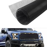 Trimmable Car Grill Mesh,Aluminum Alloy Automotive Grilles,Universal Mesh Grill Insert Fits for Front Bumper Hood Air Vents Spoiler Automotive Exterior Accessories
