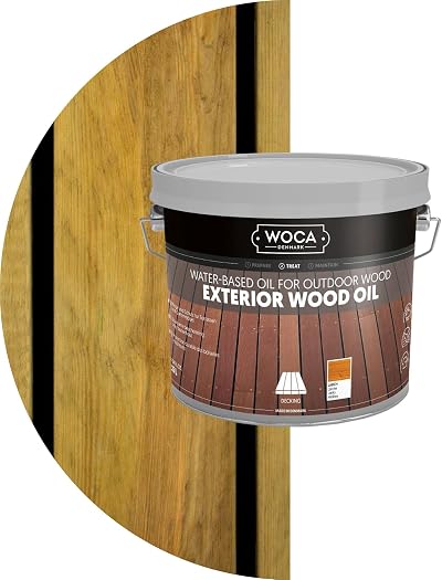WOCA Exterior Wood Oil Natural 2.5L Danish Decking Garden Furniture Cladding UV