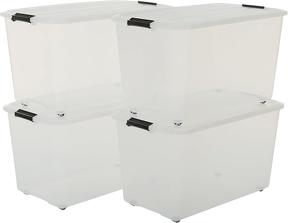 Iris – Juego de cajas, sistema de ordenación con Comercio y ruedas caja: Amazon.es: Hogar