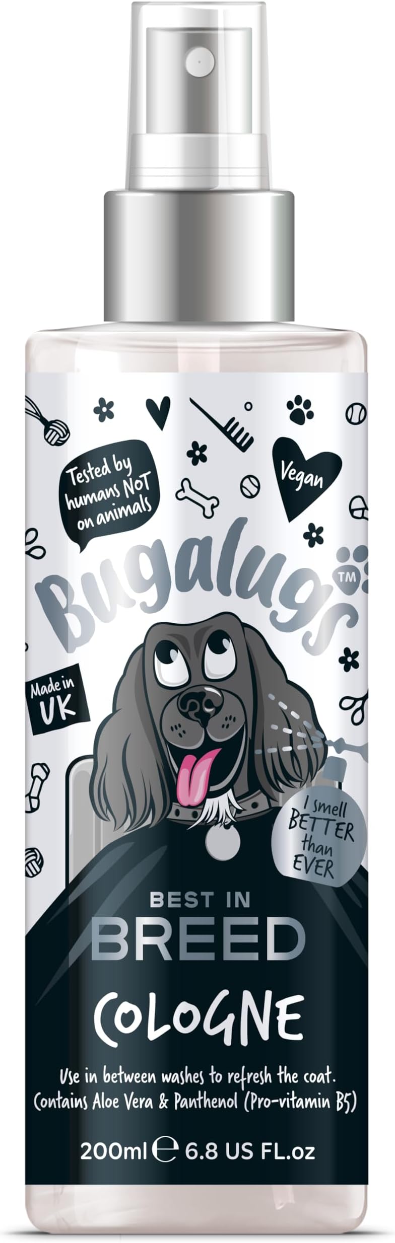 BUGALUGS Dog Cologne 200ml Best in Breed Perfume for Dogs