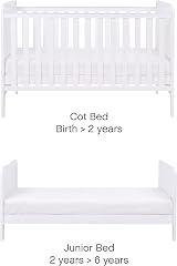 Tutti Bambini Rio 3-Piece Nursery Set White - 2-in-1 Cot Bed, Dresser & Wardrobe view 3