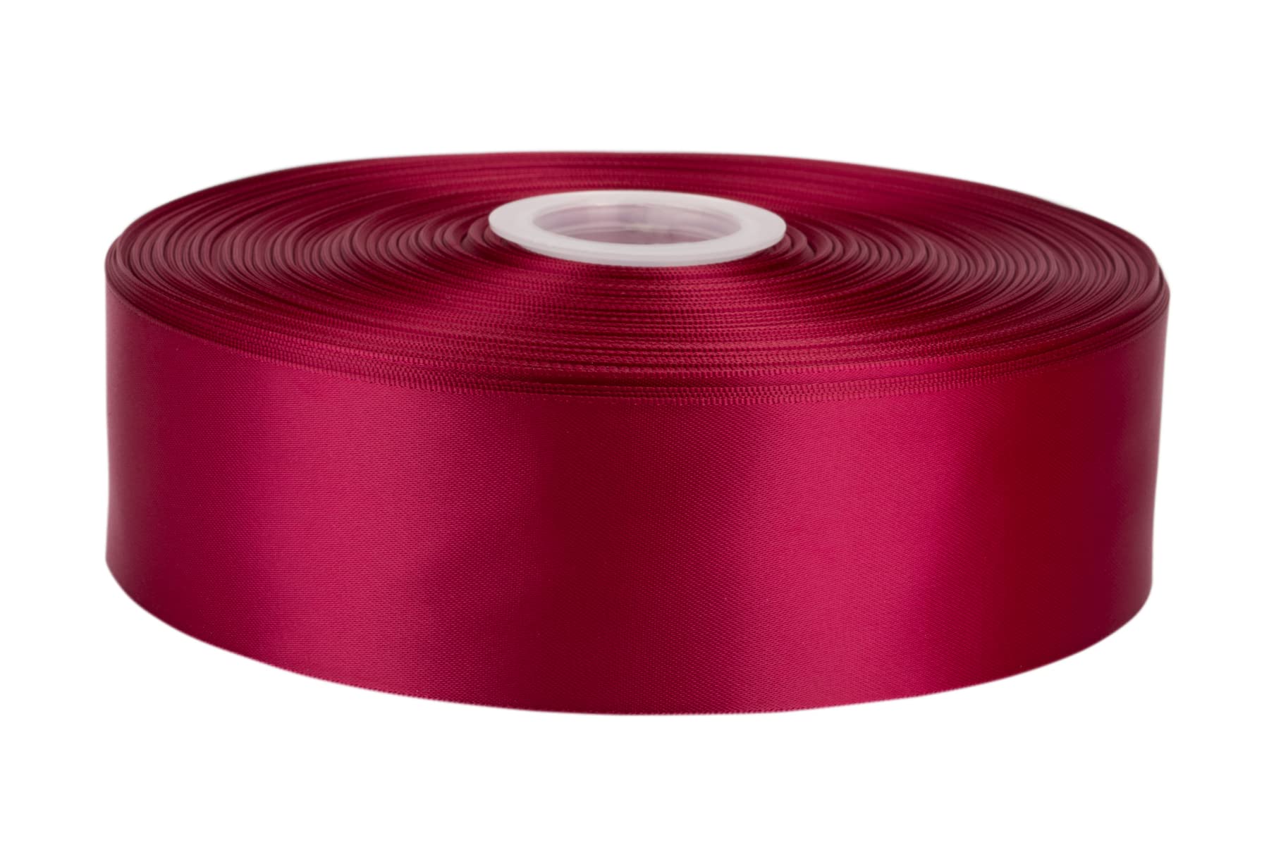 Fondersy 91 Meters Wine Double Faced Satin Ribbon - 50mm Width for Wedding, Gift Wrapping, Floral Arrangement and Crafts