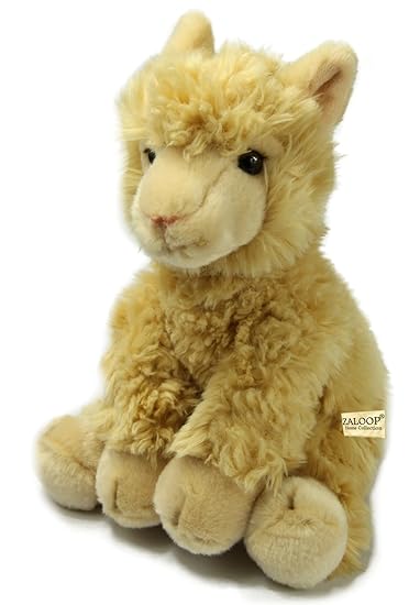 Alpaka sitzend Plüschtier Kuscheltier Stofftier Plüsch Lama 139 von Zaloop