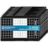 Brandenburg Easy Count Universal Glueboard for Insect Light Traps, 12 Pack | OEM Black Glueboard Replacement For Fly Lights With Easy Count Grid For Professional Insect Monitoring And Control