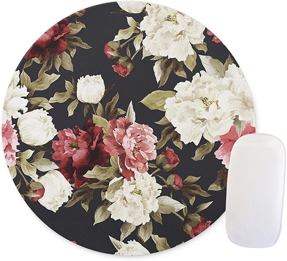 Shuangyi - Flowers Round Mouse pad Customized Non Slip Rubber Round Mouse pad Non Slip Rubber Mouse pad Gaming Mouse Pad