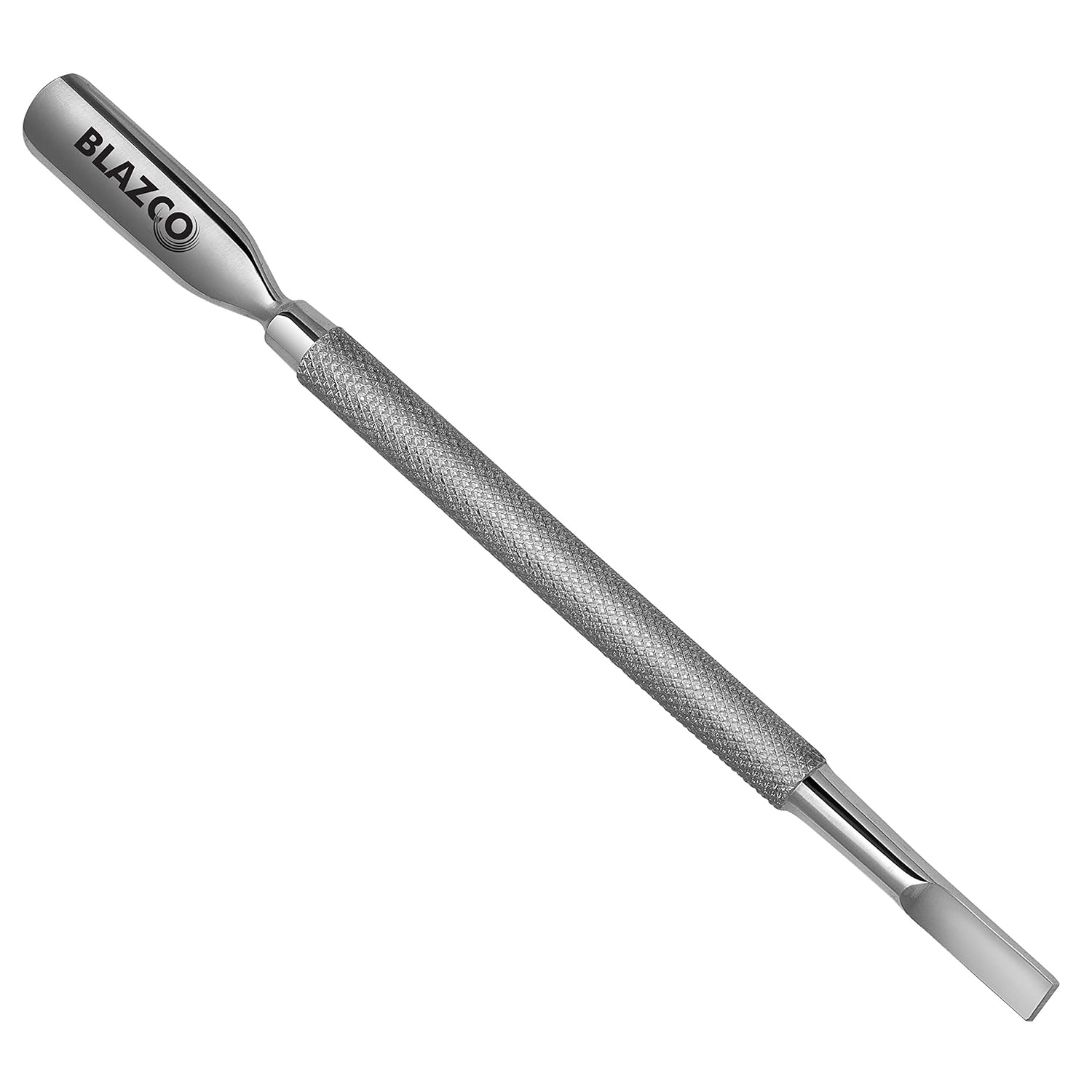 Blazco Cuticle Pusher and Spoon- Professional Grade Stainless Steel Cuticle Remover - Durable Manicure and Pedicure Tool For Finger and Toe Nails Perfect Nail Pusher Cuticle Cleaner: Beauty