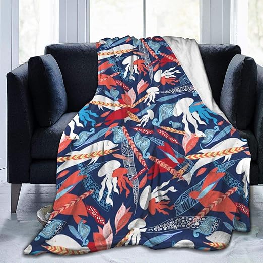 Amazon Co Jp メデューサドルフィン 毛布 ブランケット 掛けふとん おしゃれ 柔らかい 厚手 あったか毛布 シングル 掛け毛布 人気 ギフト ホーム キッチン