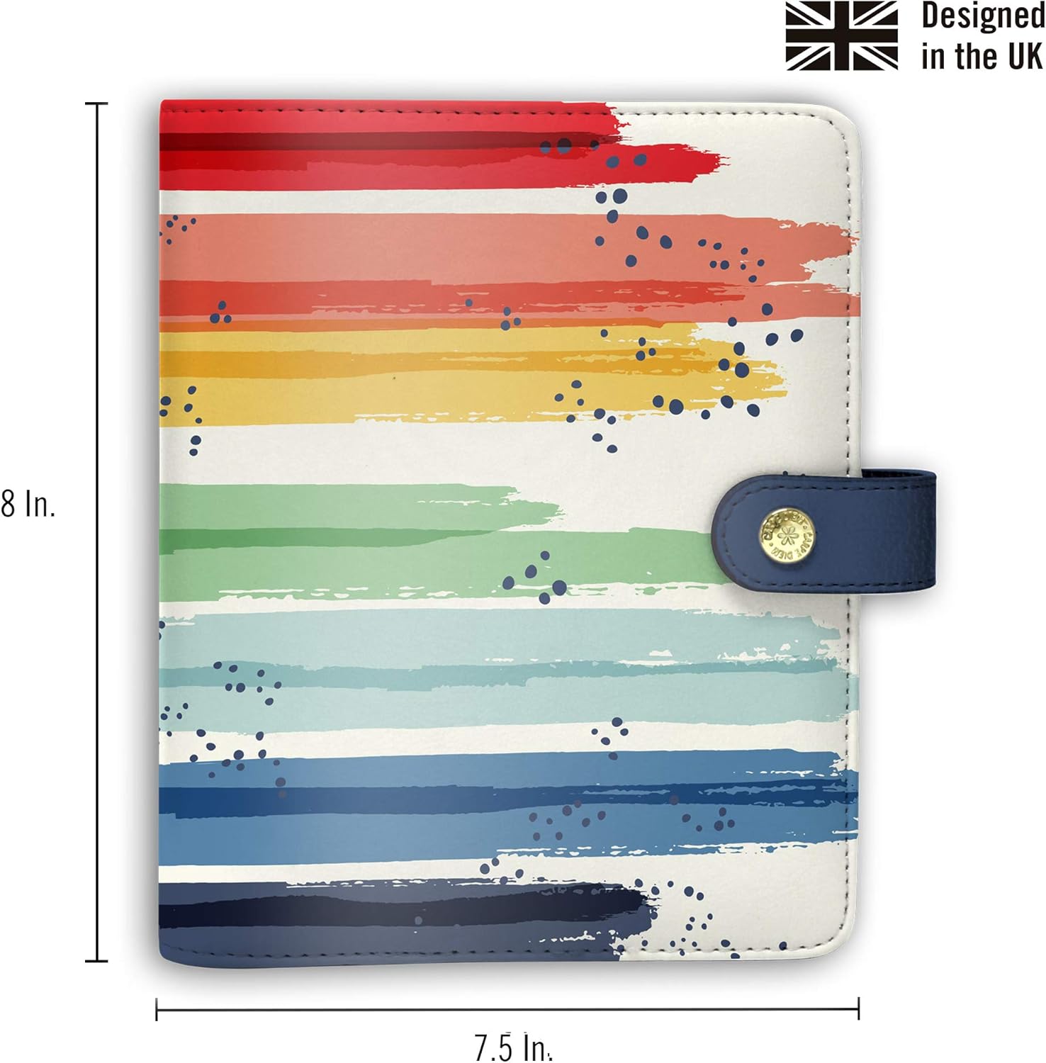 Pukka Pad, Carpe Diem Personal Planner with Weekly, Monthly Undated Inserts, 20 x 19 x 4 cm, Colour Wash, Color Wash, 8x7.5x1.4 inches - Image 3