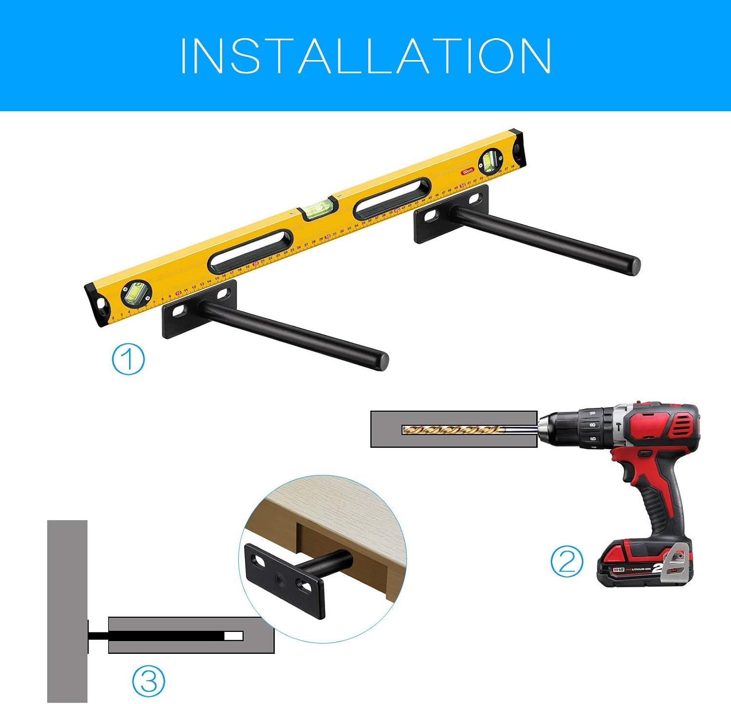 JIZZU Floating Shelf Bracket - Image 4