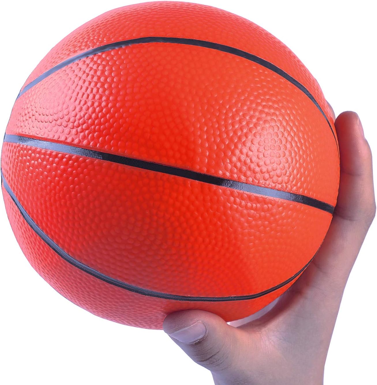 Berauscht 8.6 Inch Mini Basketball, 6PCS Pool Basketball Replacement Mini Toy Basketball Mini Rubber Basketball Mini Pool Basketballs Ball Hoop Basketball for Toddlers Kids Teenagers: Toys & Games