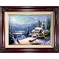 Thomas Kinkade Sunday Evening Sleigh Ride 18" x 27" Gallery Proof Framed Limited Edition Canvas Painting Artwork