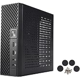 Kqcibz ITX Computer Case M06 Mini Desktop Case HTPC Case Industrial Control Case, black, 500006813