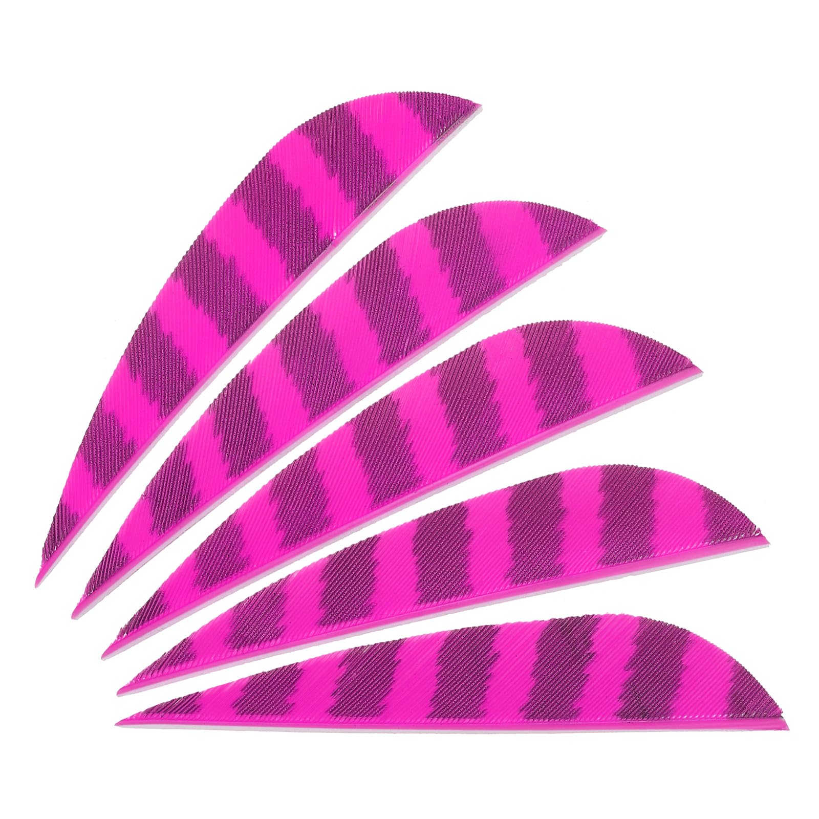 PATIKIL Shield Cut Vanes, 20 Pack 3 Inch Arrow Fletch Turkey Feather Fletch Right Wing Fletching for DIY Target Shooting, Pink