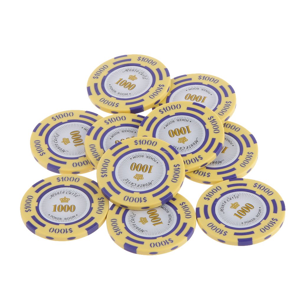 Différence Entre Monaco Et Monte Carlo Jetons de poker Jeux et Jouets L 10pcs Jetons de Poker Monte Carlo