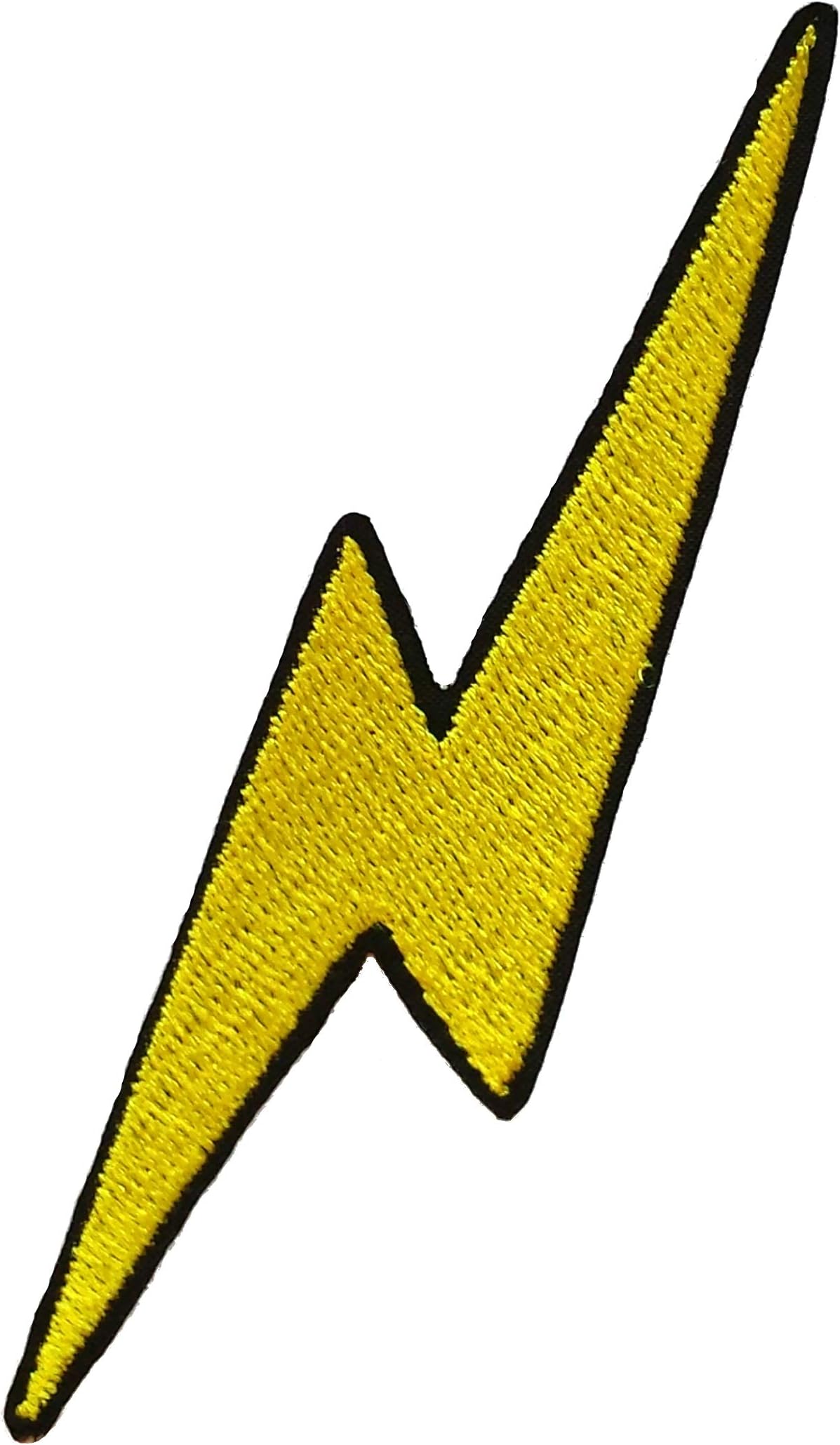 Lightning Bolt Sew/Iron On Patch 4" x 0.75" InspireMe Family Owned (2)
