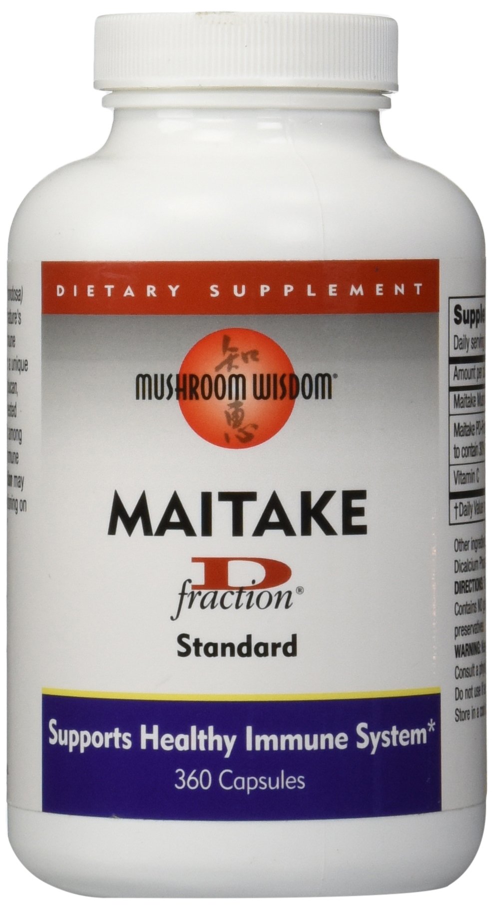 MUSHROOM WISDOM Maitake Mushroom Extract DFraction 360 Capsules Buy