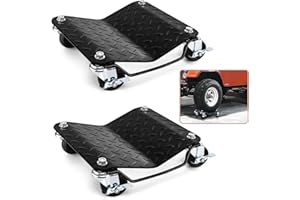MTAW XEK 𝐂𝐚𝐫 𝐃𝐨𝐥𝐥𝐲 𝐂𝐚𝐫 𝐖𝐡𝐞𝐞𝐥 𝐃𝐨𝐥𝐥𝐲 3000 lbs Moving Vehicle Dolly, Car Wheel Dollies Vehicle Dollies Set of 2 Piece, Heavy-Duty Car Tire Stakes Cart Moving Cars, Trucks, Trailers