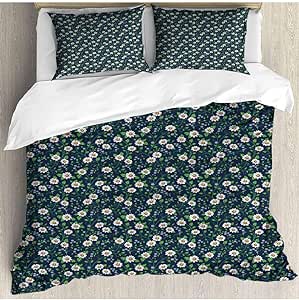 prunushome - Juego de Ropa de Cama de 3 Piezas, 100% algodón