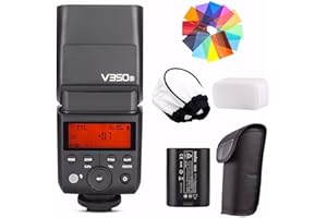 GODOX V350S 2.4G GN36 TTL 1/8000s HSS with Li-ion Rechargeable Battery 500 Full Power Camera Flash 22 Steps of Power Outpout(1/1-1/128) for Sony A7RIII A7RII A7R A58 A99 ILCE6000L A77II RX10 A9