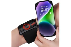 Inspack Armband Phone Holder for Running, 360°Rotatable Universal Fit 4.5-7.0 Inch Cell Phone, Arm Band for Iphone 15/14/13/Pro/Max/Pro/Mini/12/11/Se/Xs, Samsung Galaxy S23/S22 for Workout Exercise