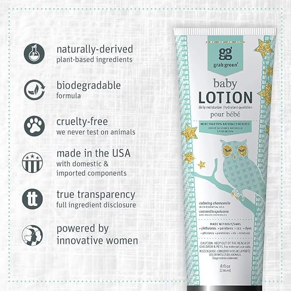 grab green baby lotion