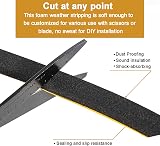 UPSEN Weather Stripping Foam Tape 12mmx6mmx8m Self Adhesive Door Window Seal view 5