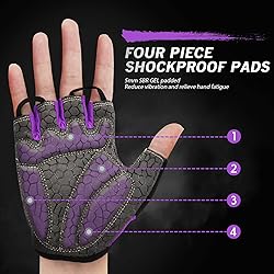 HTZPLOO Bike Gloves - Cycling & Biking Gloves for
