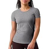 Zengjo Womens Athletic Tops Short Sleeve Slim Fitted Quick Dry Moisture Wicking Workout T-Shirt for Gym Running Yoga