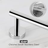 YUET Chrome Towel Rail 12 inch 304 Stainless Steel Wall Mounted view 2
