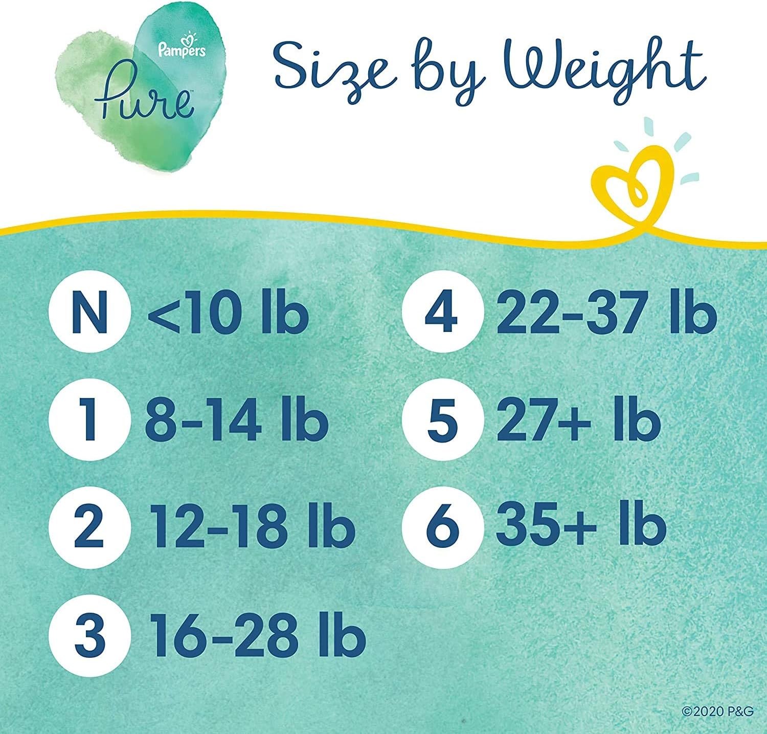 Diapers Newborn/Size 1 (8-14 lb), 32 Count - Pampers Pure Protection Disposable Baby Diapers, Hypoallergenic and Unscented Protection, Jumbo Pack (Packaging May Vary): Health & Personal Care