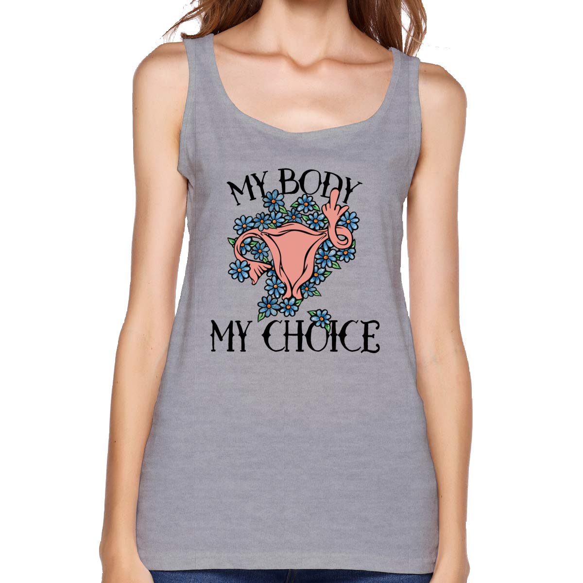 Opppio My Body My Choice S Basic Tank Tops Shirts | Zelite