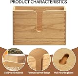 KIRIGEN Wood Wall Mounted Paper Towel Dispenser Natural Finish view 7