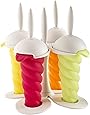 Mastrad A47221 Ice Pop Molds, White Base