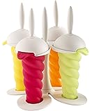 Mastrad A47221 Ice Pop Molds, White Base