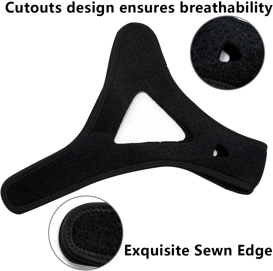 Anti Snoring Chin Strap - Breathable & Naturally Stop Snoring Device, Patent Design w/Promoting Blood Circulation Magnets, Adjustable Snore Reduction Belt for Men & Women to Improve REM Sleep: Health & Personal Care
