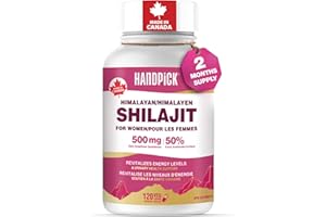 HANDPICK Shilajit for Women, Extra Strength 500 mg with 50% Fulvic Acid | Supports Energy, Hormone Balance, Mood & Overall Vi