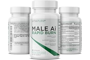 SUPPLEMENT UNIVERSE Male Ai Rapid Fat Burner for Men | Supports GLP-1 Pathway Function for Weight Loss | Appetite Suppressant, Energy Booster, Diet Pills | 3rd Party Tested Formula - 60 Capsules
