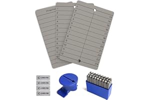 CREVIK Crypto Seed Phrase Storage - Titanium Seed Phrase Plate and Stamp Set - Offline Cold Wallet for Bitcoin Ethereum for 12-24 Words BIP39 Compatible Wallets (Ledger, Metamask & More)