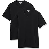 Amazon Essentials Men's Short-Sleeve V-Neck T-Shirts, Pack of 2