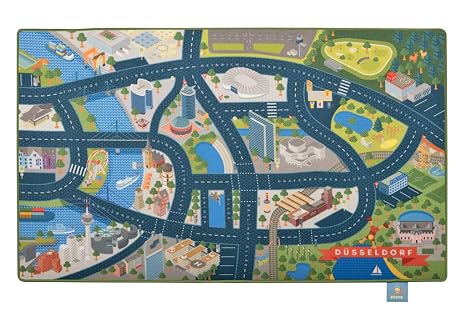 Heimatpiste Spielteppich Stadt Dusseldorf Strassenteppich Fur