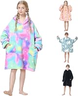 MOKANI Oversized Blanket Hoodie Kids Wearable Extra Long Blanket view 1