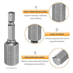 HARFINGTON H12.0 Hex Head Drill Bit Wrench 12mm