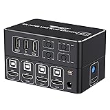 Tendak HDMI KVM Switch, 4K HDMI 4 in 1 Out KVM