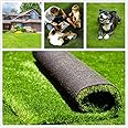 Fas Home Artificial Grass Turf 4FTX6FT(24 Square FT), 1.38" Pile Height Realistic Synthetic Grass, Drainage Holes Indoor Outdoor Pet Faux Grass Astro Rug Carpet for Garden Backyard Patio Balcony