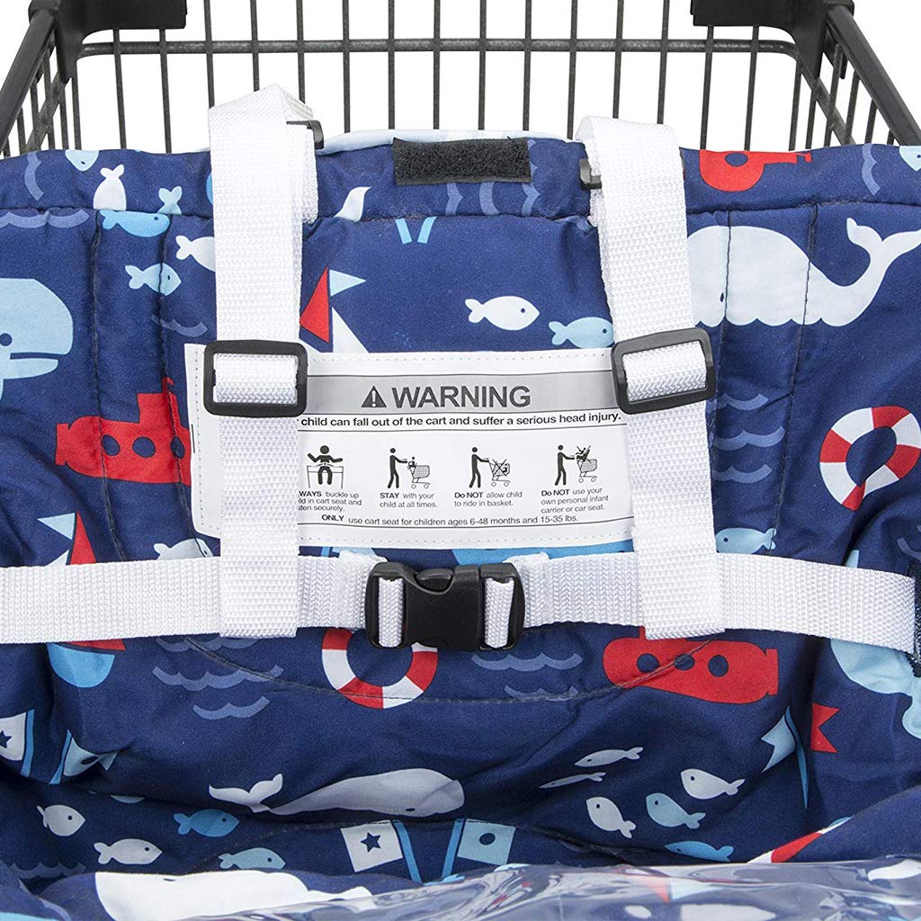 shopping cart cover with harness