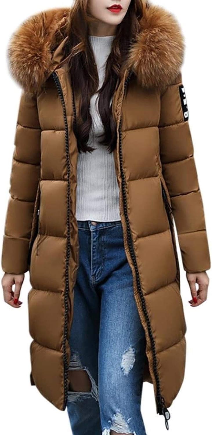 Doudoune Pour Femme Avec Capuche - Manteau D'hiver Rembourré, Fermeture éclair, Poches Zippées - Chaud Et Pratique