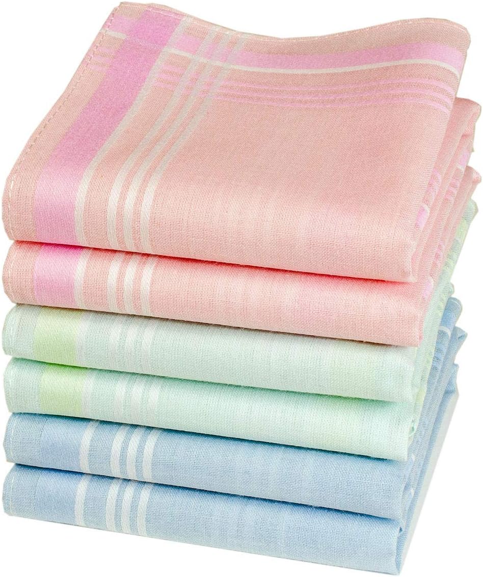 " Suzon " ladies’ handkerchiefs - 11" square - 6 units